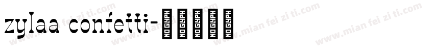 zylaa confetti字体转换